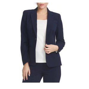 Chaus Blazer Single Button Suit Jacket Navy Sz 10